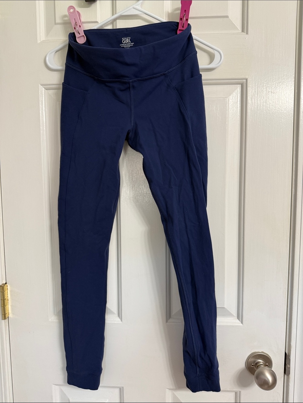 Athleta Girl Navy Ribbed School Leggings - Kids